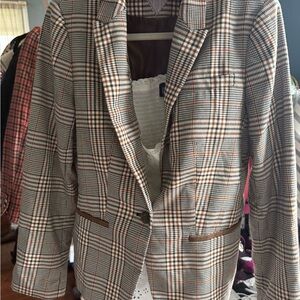 Classic Plaid Blazer